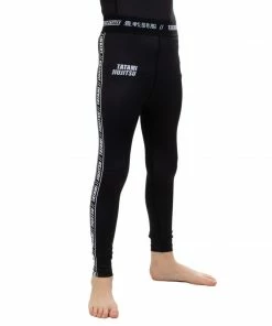 Pants/Spats Tatami Fightwear Kids Vengeance Grappling Black Compression Pants