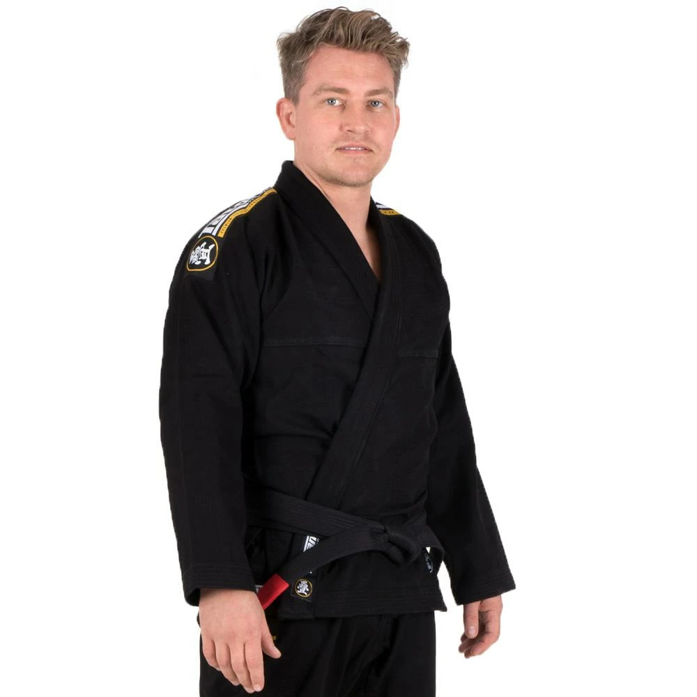Tatami Fightwear Mens Nova Absolute Gi Black BJJ FREE White Belt 1 Tatami Fightwear Mens Nova Absolute Gi Black BJJ FREE White Belt