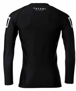 Tatami Fightwear Katakana Black Long Sleeve Rash Guard Rashguard Rash Guards