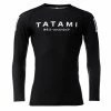 Tatami Fightwear Katakana Black Long Sleeve Rash Guard Rashguard Rash Guards