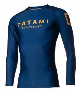 Rash Guards Tatami Fightwear Katakana Navy Long Sleeve Rash Guard Rashguard