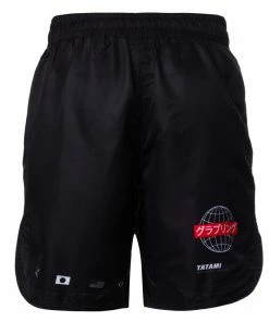 Tatami Fightwear No-Gi BJJ Jiu Jitsu Global Black MMA Fight Shorts