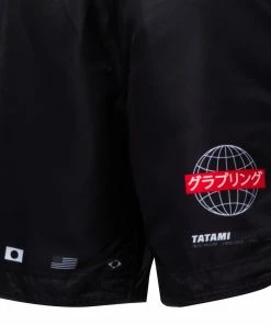 Tatami Fightwear No-Gi BJJ Jiu Jitsu Global Black MMA Fight Shorts