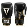 Title Boxing Boxeo Quatro Mexican Leather Training Gloves Black/Gold