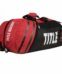 Title Boxing Champion 2.0 Sports Convertible Duffle Gym Bag/Backpack Red