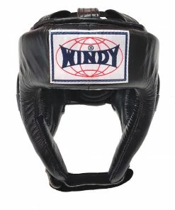 The Clinch Fight Shop Sales 20 Windy Open Face Competition Headgear Head Gear HP-4 Black