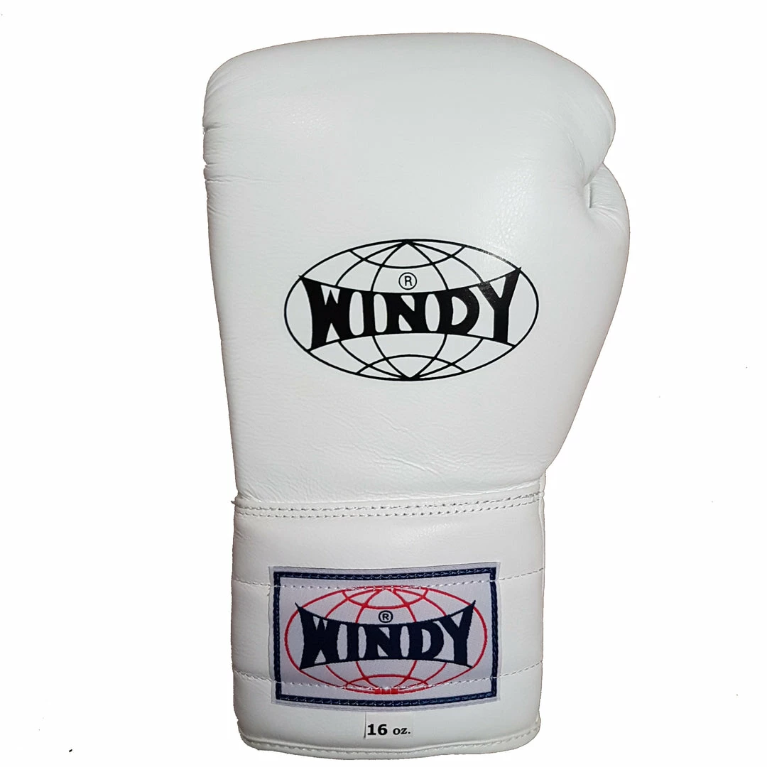 Windy BGL Lace-Up Muay Thai Boxing Gloves White 2 Windy BGL Lace-Up Muay Thai Boxing Gloves White