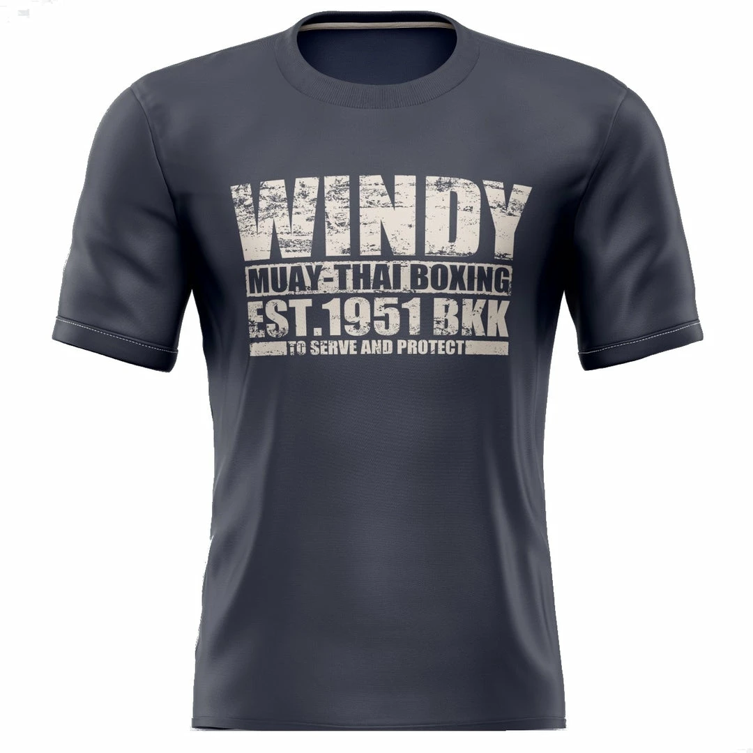 Windy Muay Thai Grey Short Sleeve T-Shirt T-Shirts/Tanks 1 Windy Muay Thai Grey Short Sleeve T-Shirt T-Shirts/Tanks