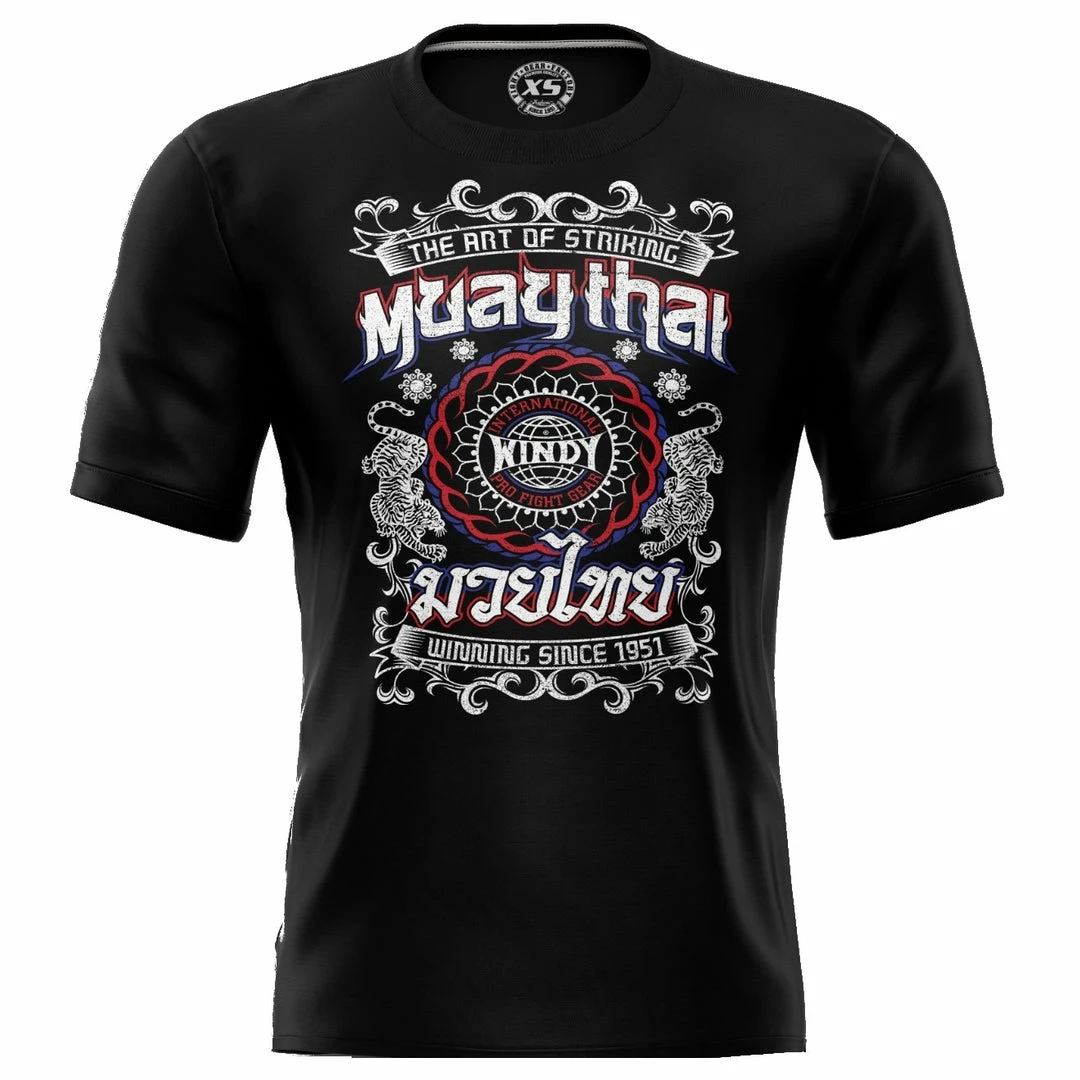 Windy Muay Thai Black Tigers Short Sleeve T-Shirt 1 Windy Muay Thai Black Tigers Short Sleeve T-Shirt
