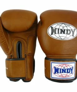Windy BGVH Muay Thai Boxing Gloves Premium Brown Leather
