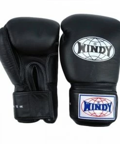 Windy BGVH Muay Thai Boxing Gloves Black