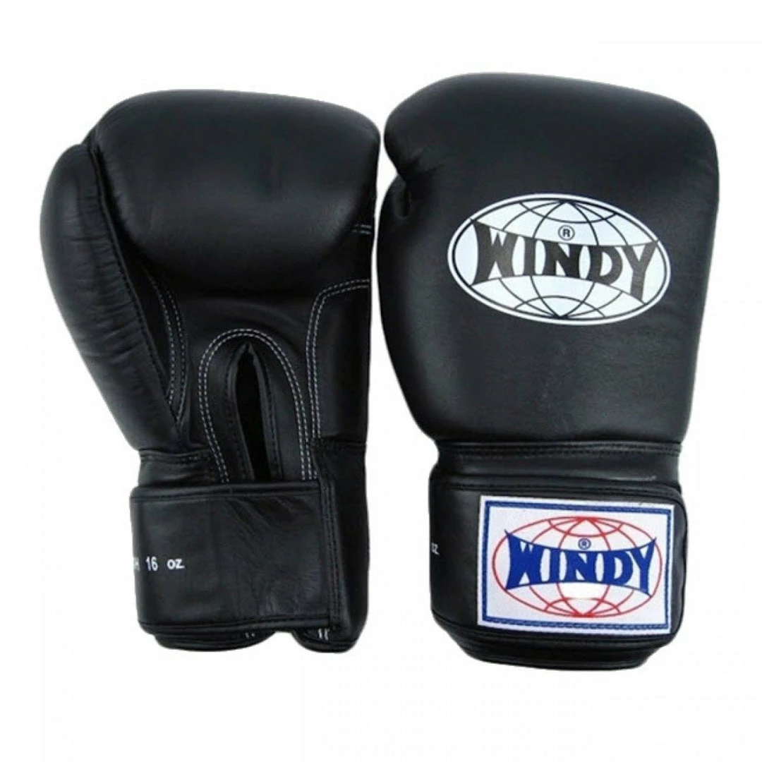 Windy BGVH Muay Thai Boxing Gloves Black 1 Windy BGVH Muay Thai Boxing Gloves Black
