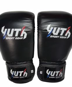 The Clinch Fight Shop Sales 18 Yuth Sport Gear Muay Thai Boxing Gloves Black