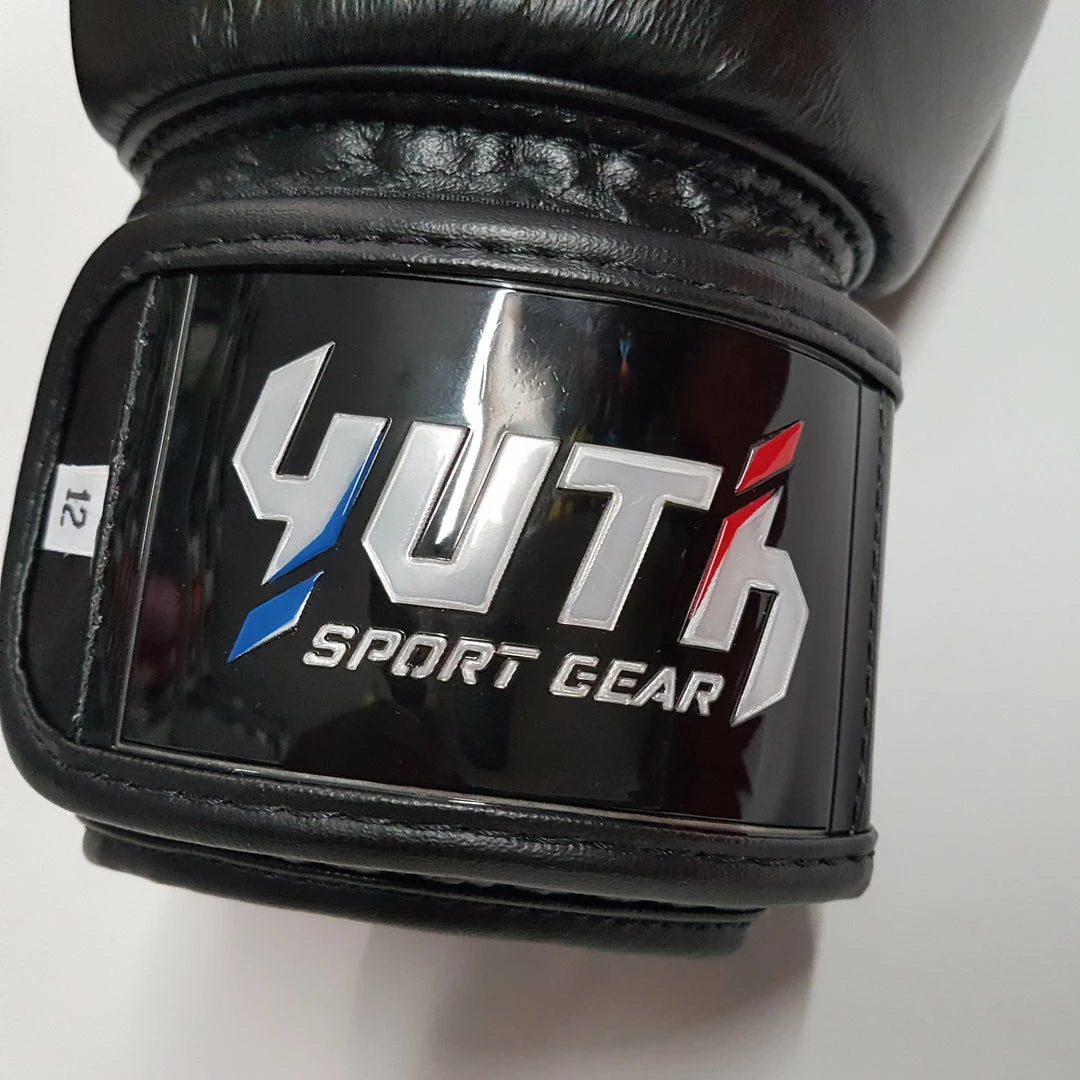 Yuth Sport Gear Muay Thai Boxing Gloves Black 3 Yuth Sport Gear Muay Thai Boxing Gloves Black