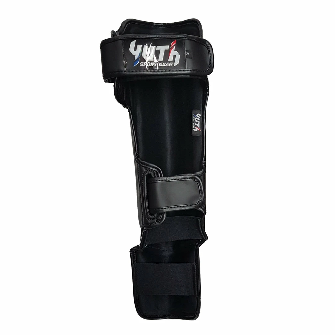 Yuth Sport Gear Muay Thai Shin Guards Black 4 Yuth Sport Gear Muay Thai Shin Guards Black