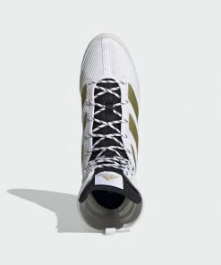 Adidas Box Hog 3 Boxing Boots Shoes White/Gold Shoes/Footwear 7 Adidas Box Hog 3 Boxing Boots Shoes White/Gold Shoes/Footwear