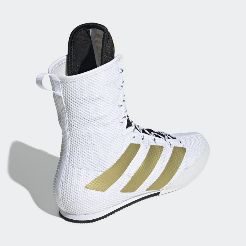 Adidas Box Hog 3 Boxing Boots Shoes White/Gold Shoes/Footwear 2 Adidas Box Hog 3 Boxing Boots Shoes White/Gold Shoes/Footwear