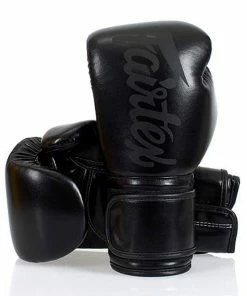 Fairtex BGV14 Muay Thai Boxing Gloves Blackout All Black