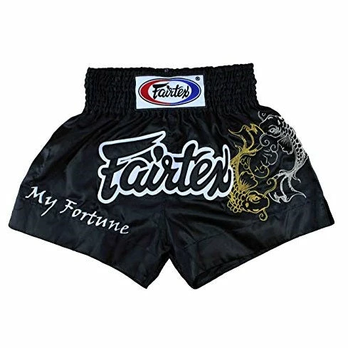 Fairtex Muay Thai Shorts BS0639 Black My Fortune Koi