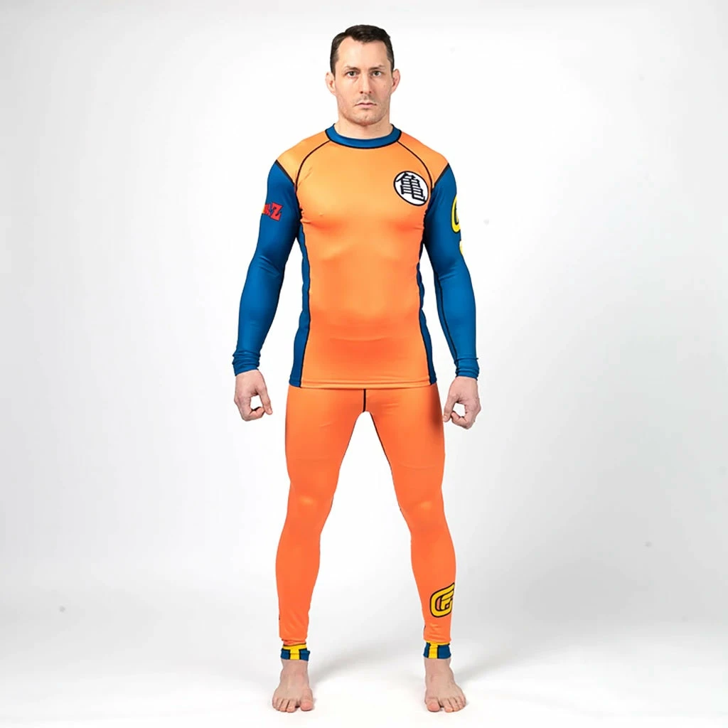 Fusion Fight Gear Dragon Ball Z Goku Rash Guard Rashguard 4 Fusion Fight Gear Dragon Ball Z Goku Rash Guard Rashguard