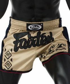 Fairtex Muay Thai Shorts BS1713 Tribal Tan/Blue