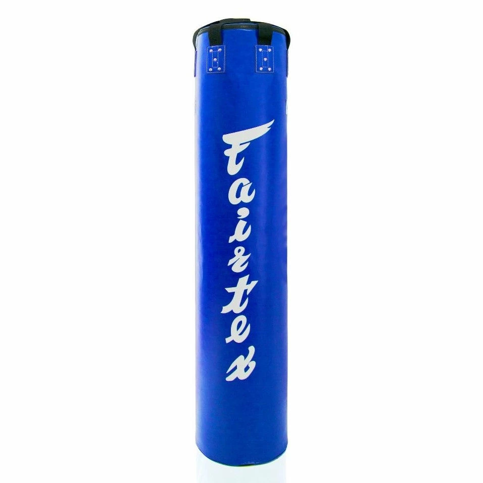 Fairtex 6 Ft Muay Thai Boxing Banana Heavy Bag HB6 (UNFILLED) Blue 1 Fairtex 6 Ft Muay Thai Boxing Banana Heavy Bag HB6 (UNFILLED) Blue