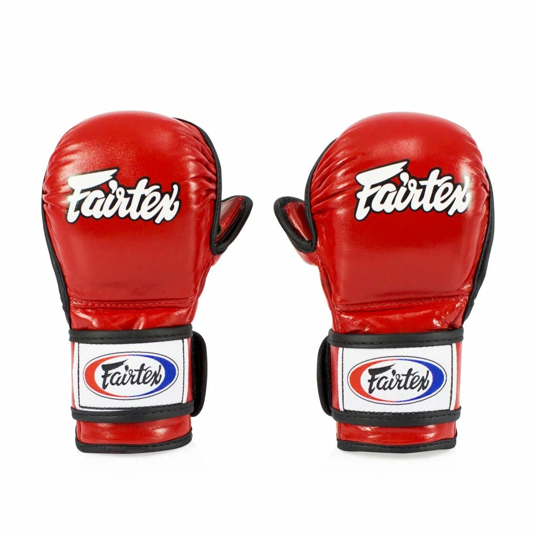 Fairtex FGV15 MMA Sparring Hybrid Gloves Red 1 Fairtex FGV15 MMA Sparring Hybrid Gloves Red