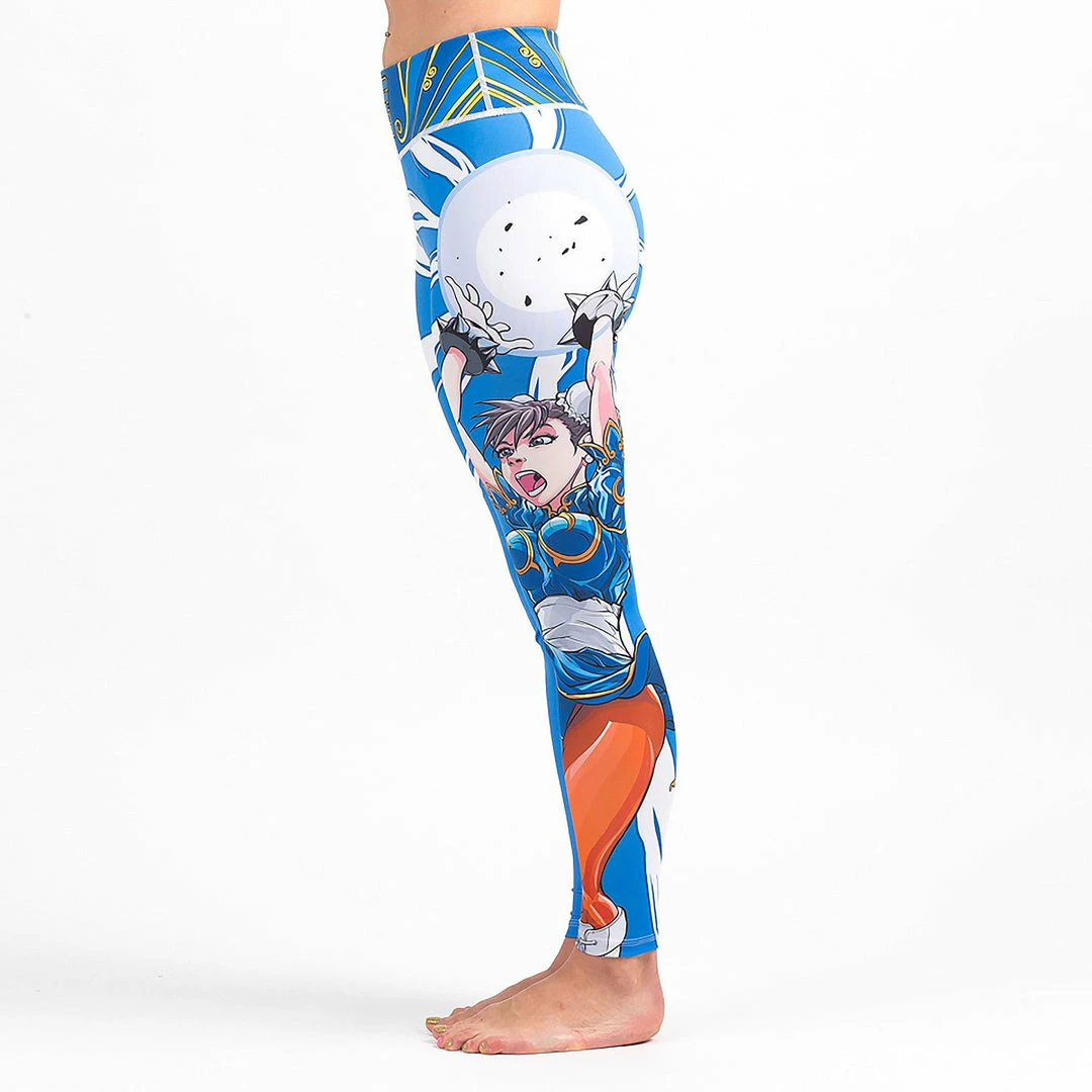 Pants/Spats Fusion Fight Gear Chun Li Street Fighter Ladies Spats Compression Pants 3 Pants/Spats Fusion Fight Gear Chun Li Street Fighter Ladies Spats Compression Pants