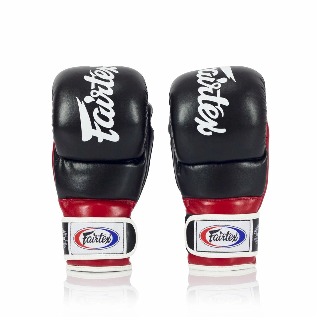 Fairtex FGV18 MMA Super Sparring Hybrid Gloves Red 2 Fairtex FGV18 MMA Super Sparring Hybrid Gloves Red