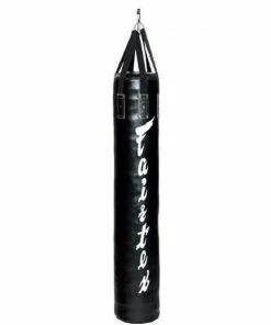 Fairtex 6 Ft Muay Thai Boxing Banana Heavy Bag HB6 (Unfilled) Black Punch/Kick Bags