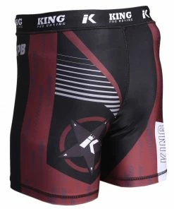 King Pro Boxing Vale Tudo Grappling Fight Shorts Burgundy Red
