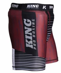 King Pro Boxing Vale Tudo Grappling Fight Shorts Burgundy Red