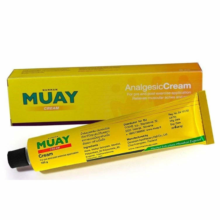 Muay Thai Oil Namman Muay Analgesic Cream 100g 1 Muay Thai Oil Namman Muay Analgesic Cream 100g