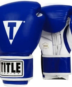 Title Boxing 3.0 Pro Style Leather Boxing Gloves Blue